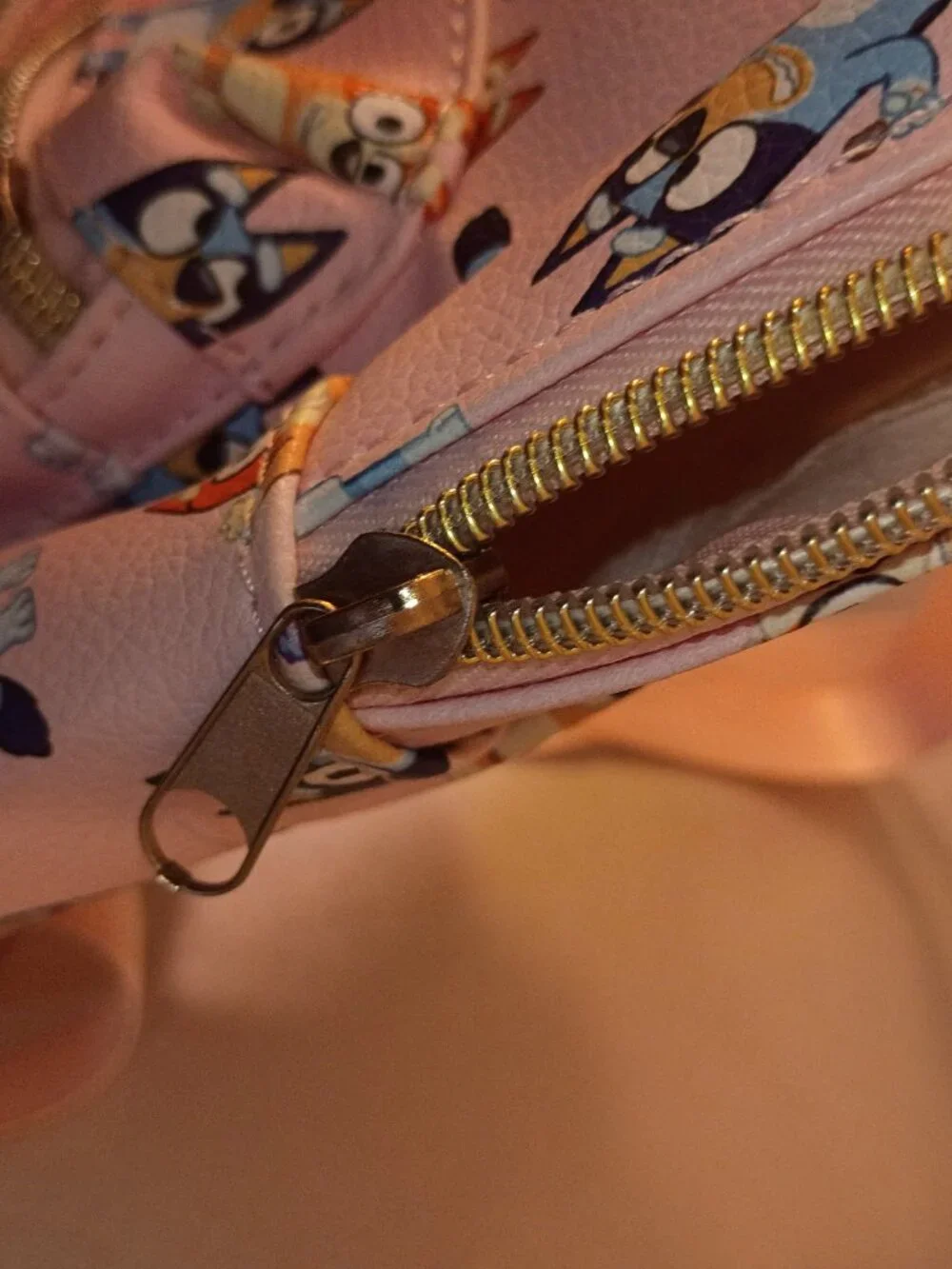 Pink Leather Bluey Mini Backpack NWOT!